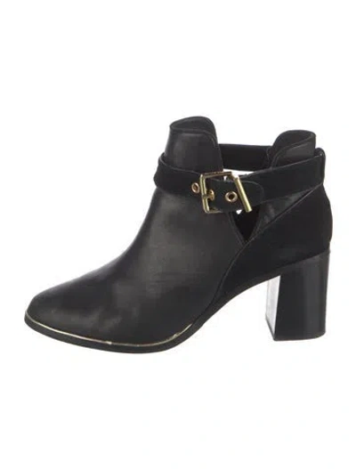 Pre-owned Ted Baker Leather Boots In Black