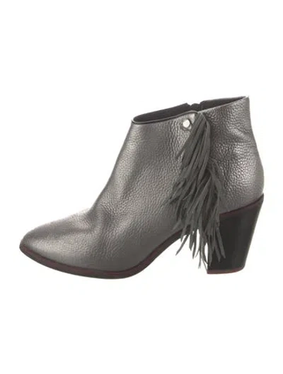 Pre-owned Ted Baker Leather Boots In Gray