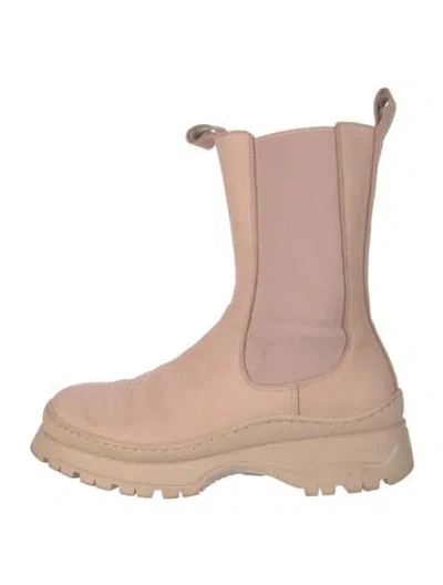 Pre-owned Ted Baker Leather Chelsea Boots In Pink