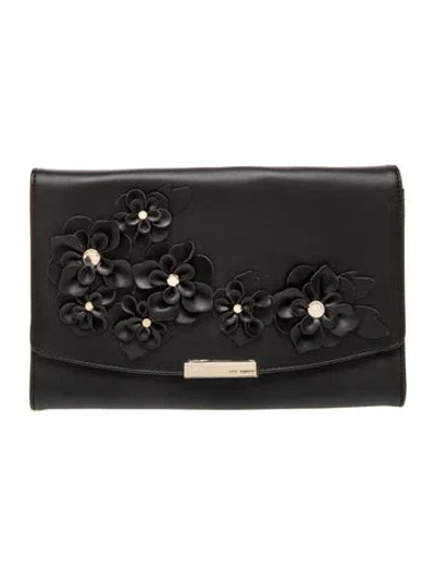 Pre-owned Ted Baker Leather Clutch In Black