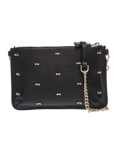 Pre-owned Ted Baker Leather Clutch In Black