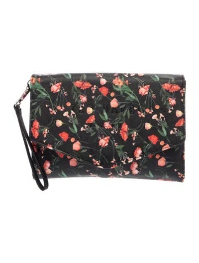 Pre-owned Ted Baker Leather Clutch In Black