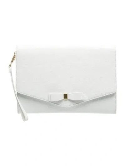 Pre-owned Ted Baker Leather Clutch In Blue/green
