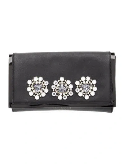 Pre-owned Ted Baker Leather Clutch In Gray