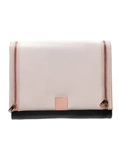 Pre-owned Ted Baker Leather Clutch In Multi