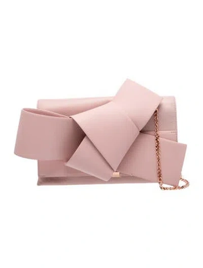 Pre-owned Ted Baker Leather Clutch In Pink