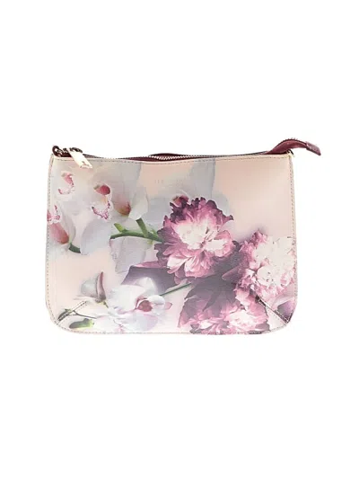 Pre-owned Ted Baker Leather Clutch In Pink