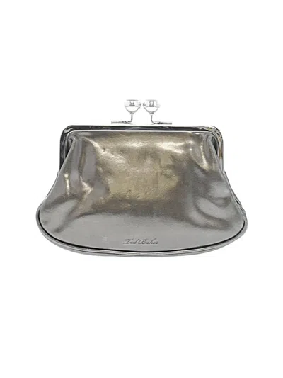 Pre-owned Ted Baker Leather Clutch In Silver