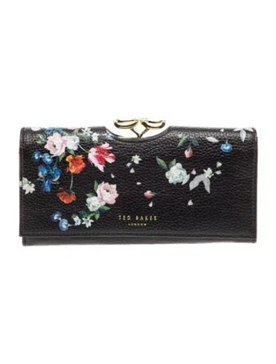 Pre-owned Ted Baker Leather Clutch W/ Tags In Black