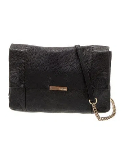 Pre-owned Ted Baker Leather Crossbody Bag In Black