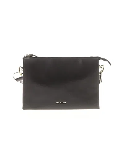 Pre-owned Ted Baker Leather Crossbody Bag In Black