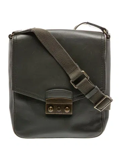 Pre-owned Ted Baker Leather Crossbody Bag In Black