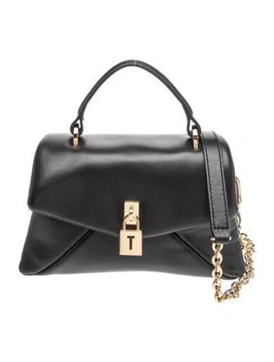 Pre-owned Ted Baker Leather Crossbody Bag In Black