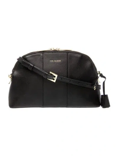 Pre-owned Ted Baker Leather Crossbody Bag In Black