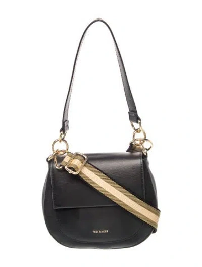 Pre-owned Ted Baker Leather Crossbody Bag In Black