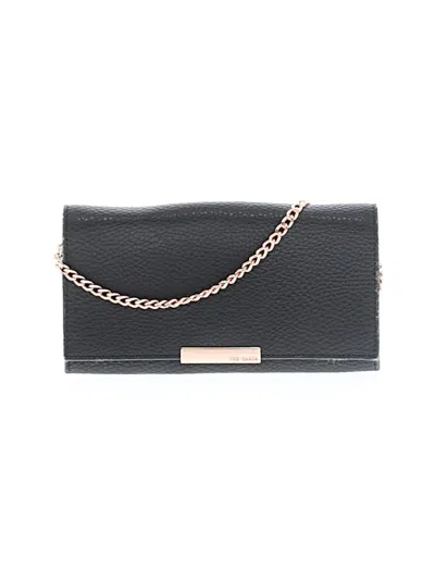 Pre-owned Ted Baker Leather Crossbody Bag In Black