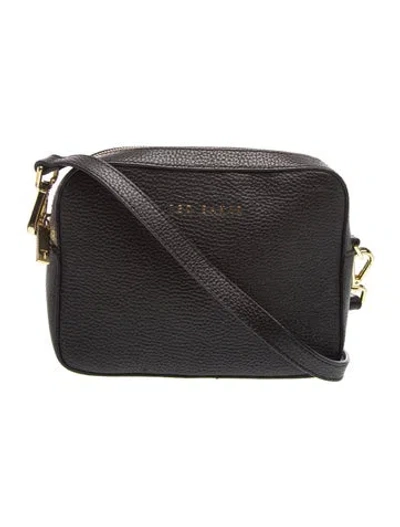 Pre-owned Ted Baker Leather Crossbody Bag In Black