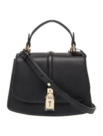 Pre-owned Ted Baker Leather Crossbody Bag In Black