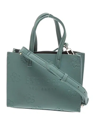 Pre-owned Ted Baker Leather Crossbody Bag In Blue