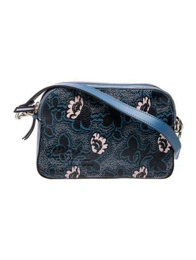 Pre-owned Ted Baker Leather Crossbody Bag In Blue