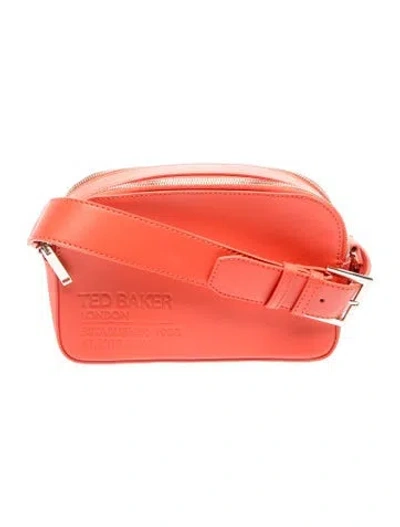 Pre-owned Ted Baker Leather Crossbody Bag In Brown