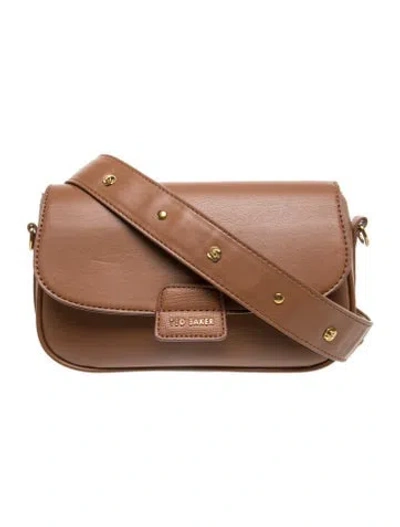 Pre-owned Ted Baker Leather Crossbody Bag In Brown