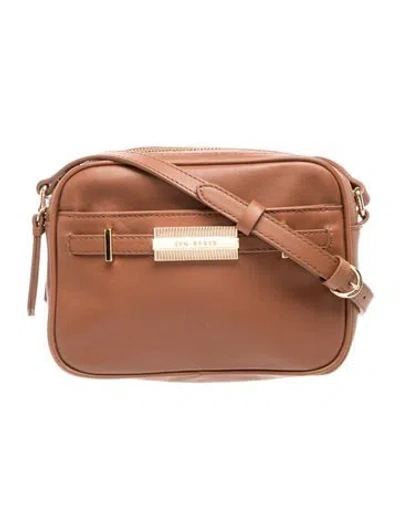 Pre-owned Ted Baker Leather Crossbody Bag In Brown