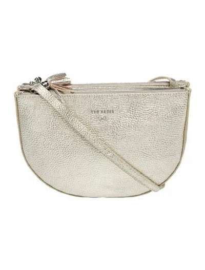 Pre-owned Ted Baker Leather Crossbody Bag In Gold