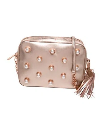 Pre-owned Ted Baker Leather Crossbody Bag In Gold