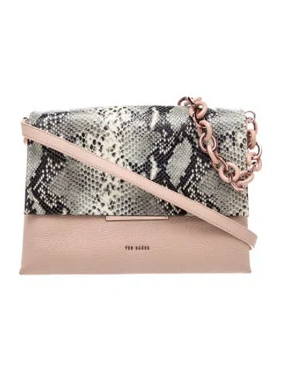 Pre-owned Ted Baker Leather Crossbody Bag In Multi