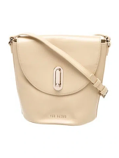 Pre-owned Ted Baker Leather Crossbody Bag In Neutrals