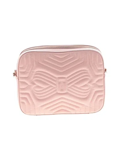 Pre-owned Ted Baker Leather Crossbody Bag In Pink