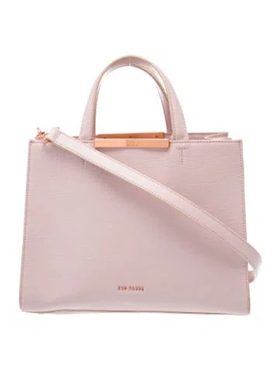 Pre-owned Ted Baker Leather Crossbody Bag In Pink