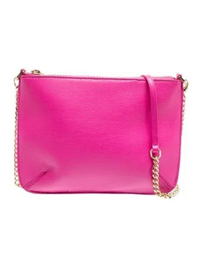 Pre-owned Ted Baker Leather Crossbody Bag In Pink