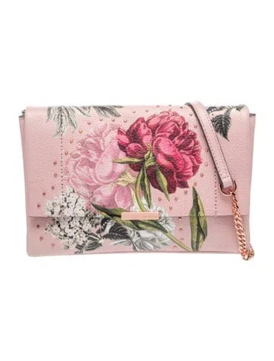 Pre-owned Ted Baker Leather Crossbody Bag In Pink