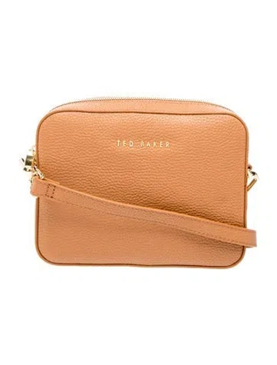 Pre-owned Ted Baker Leather Crossbody Bag W/ Tags In Brown