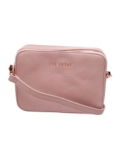 Pre-owned Ted Baker Leather Crossbody Bag W/ Tags In Pink