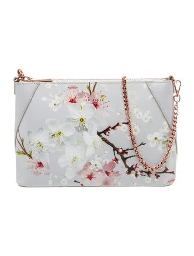 Pre-owned Ted Baker Leather Crossbody Bag In White