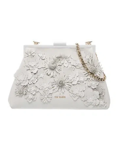 Pre-owned Ted Baker Leather Evening Bag In Blue