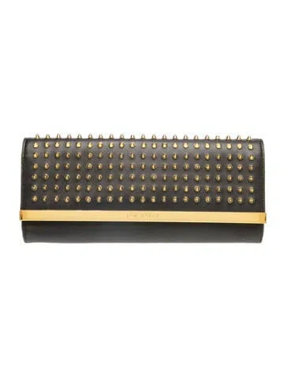 Pre-owned Ted Baker Leather Minaudière In Black