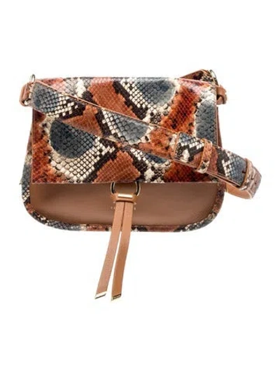 Pre-owned Ted Baker Leather Minaudière In Brown