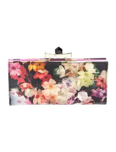 Pre-owned Ted Baker Leather Minaudière In Pink