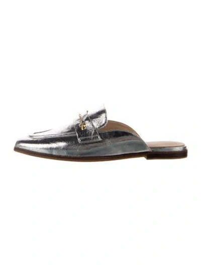 Pre-owned Ted Baker Leather Mules In Blue