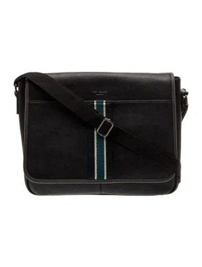 Pre-owned Ted Baker Leather Portfolio In Black