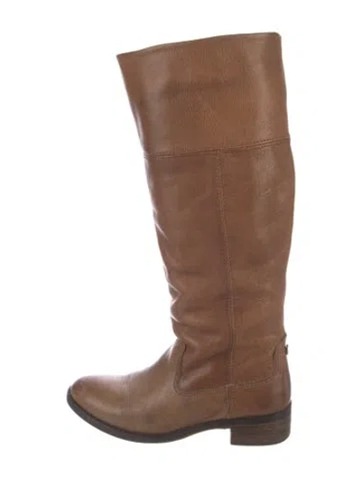 Pre-owned Ted Baker Leather Riding Boots In Brown
