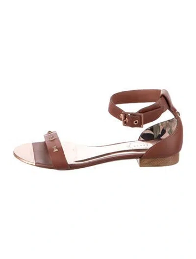 Pre-owned Ted Baker Leather Sandals In Brown