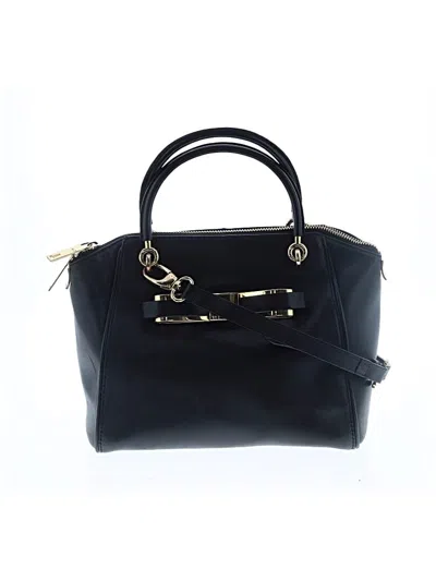 Pre-owned Ted Baker Leather Satchel In Black