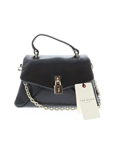 Ted Baker Leather Satchel In Black