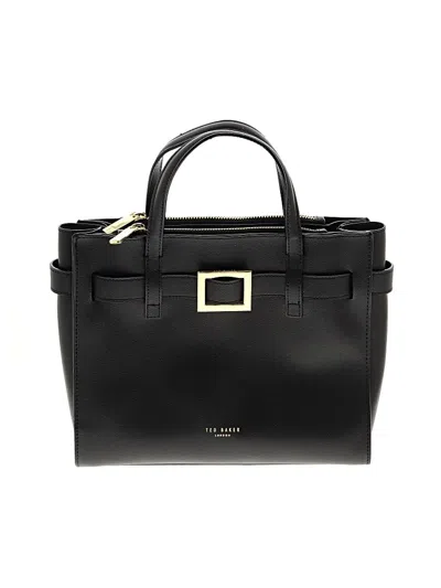 Pre-owned Ted Baker Leather Satchel In Black