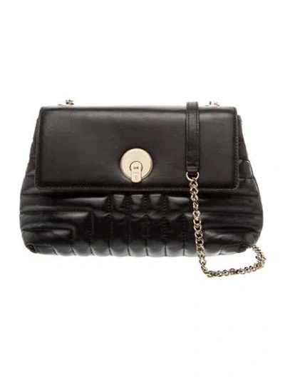 Pre-owned Ted Baker Leather Shoulder Bag In Black